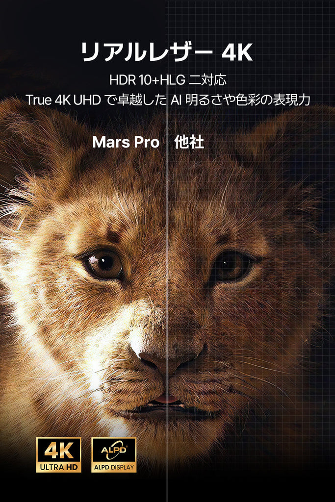 Dangbei Mars Pro 4K レーザー プロジェクター：プロ級ホームシアター